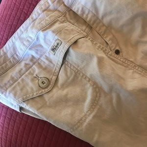 WOOLRICH Beige Stretch Khaki Cropped Pants ~sz 10